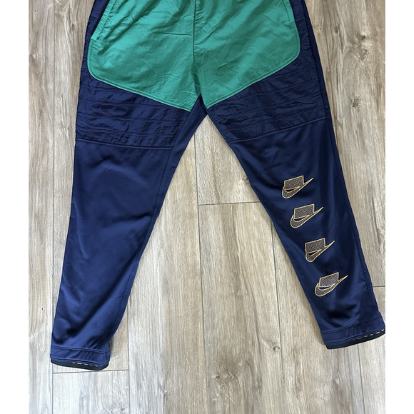 Men's Nike Therma Fit Training Joggers size XL Blue Green Fleece Swoosh - Picture 7 of 12